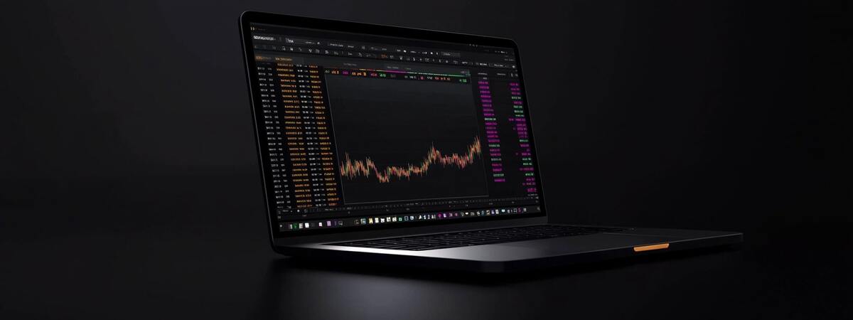 Instant 0.6 Akpro (600X): La Plataforma de Trading de Criptomonedas que Revoluciona tu Experiencia 5 Instant 0.6 Akpro (600X) Gráfico de operaciones en la computadora portátil (6)